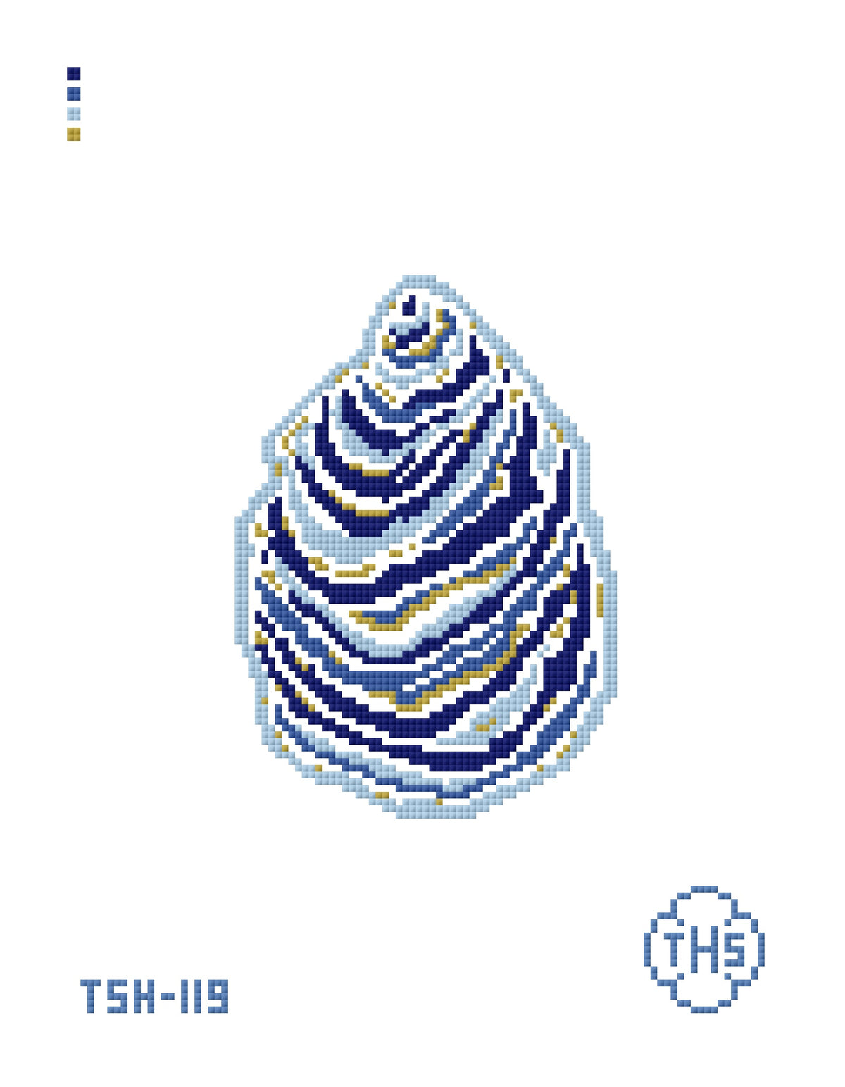 Oyster Small - Blue